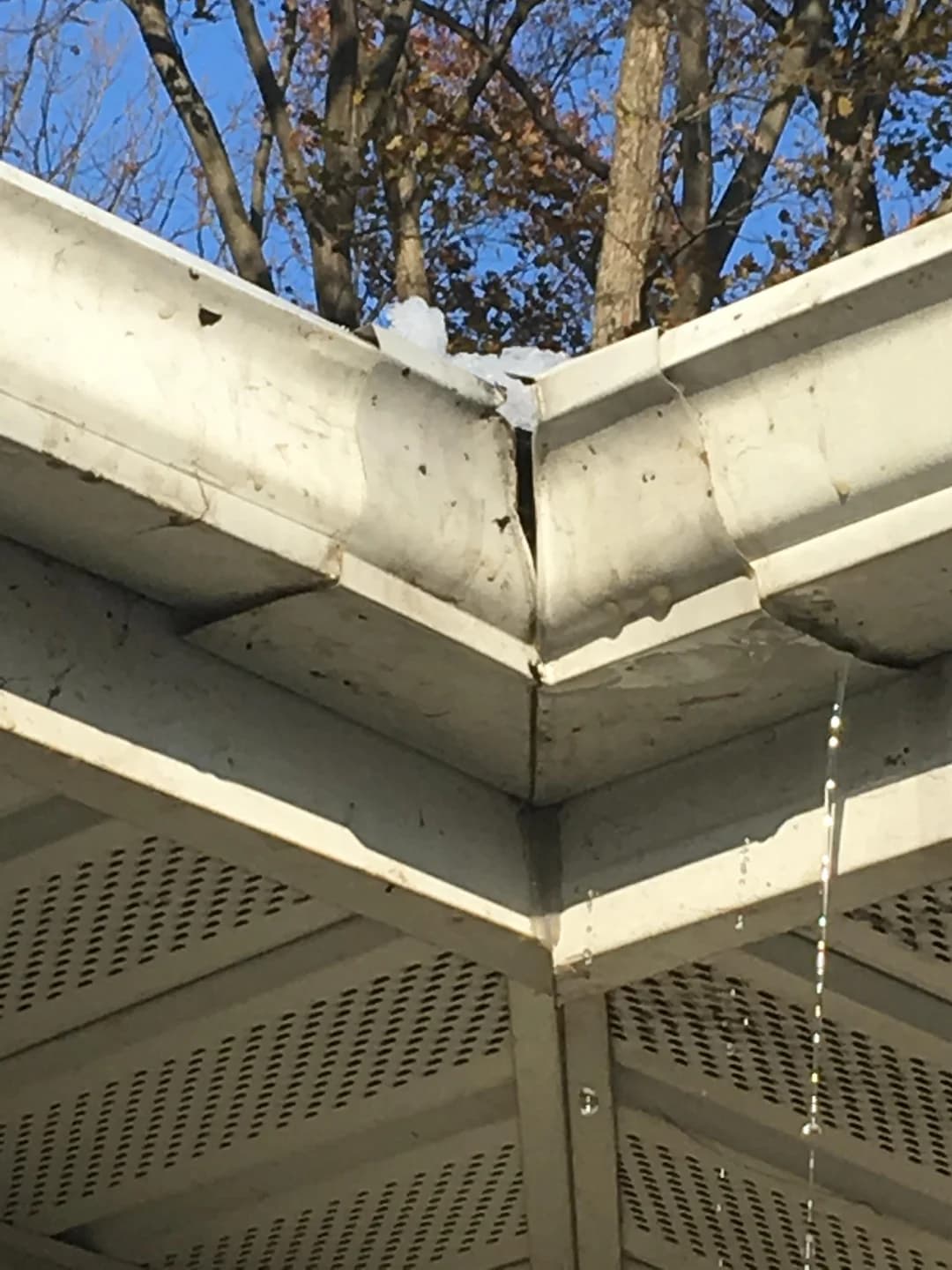 Soffit repair example